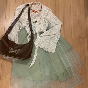 Fun Light Green Tulle Asymmetrical Skirt